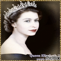Queen Elisabeth II - GIF animado grátis
