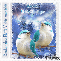 Wishing you great winter months. Warm winter greetings - Bezmaksas animēts GIF