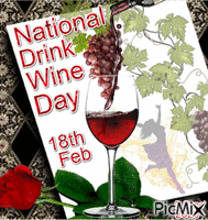 National Drink Wine Day 2020 - GIF animé gratuit