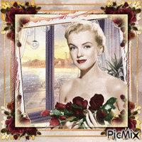 Marilyn Monroe, Actrice, Chanteuse américaine - Bezmaksas animēts GIF