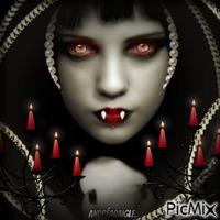 la vampire - GIF animé gratuit