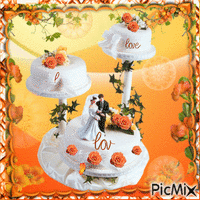 Gâteau de mariage - Darmowy animowany GIF