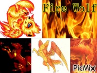 Fire Wolf - Bezmaksas animēts GIF