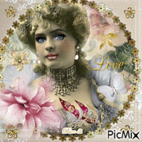 Victorian Woman.. animirani GIF