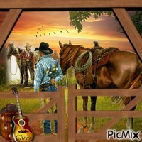 Cowboy animovaný GIF