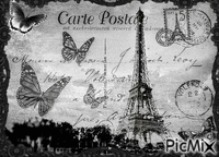 Postcard from Paris - Animovaný GIF zadarmo