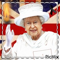 Hommage à la Reine d'Angleterre.