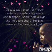 God today l pray - Animovaný GIF zadarmo