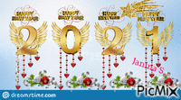 Happy New Year 2021 - Бесплатный анимированный гифка