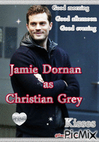 Jamie Dornan as Christian Grey - Безплатен анимиран GIF