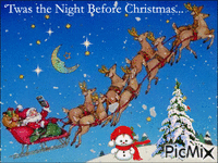 Twas The Night Before Christmas - GIF animasi gratis