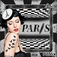 Paris glamour - GIF animado grátis