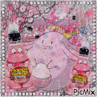 Chansey loves the Happy Hippo Drink!