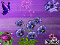 bouquet violet ma création sylvie