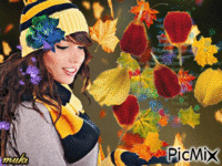 Autumn fairy GIF animata