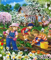 Jardinage - GIF animado gratis