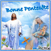 Bonne Pentecôte - Darmowy animowany GIF