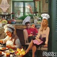 Cooking school. Animiertes GIF