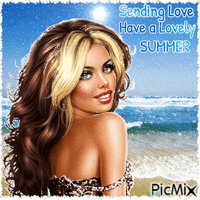 Sending Love. Have a Lovely Summer 2 - GIF animasi gratis
