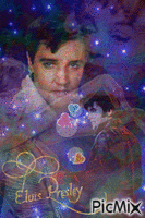 Elvis Presley & Marylin Monroe animerad GIF
