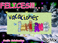felices vacaciones de invierno - GIF animasi gratis