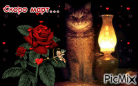 мартовский кот - Bezmaksas animēts GIF