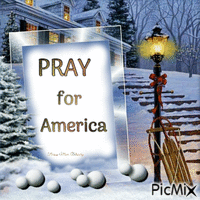 Pray for America - GIF animé gratuit