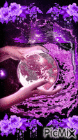 la luna en sus manos GIF animata
