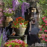 Au jardin par BBM animált GIF