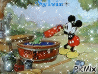 MICKEY  ma création a partager sylvie - 無料のアニメーション GIF