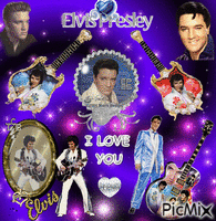 Elvis Presley geanimeerde GIF