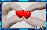 Corações - GIF animado gratis