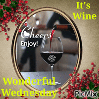 It's Wine Wonderful Wednesday - Animovaný GIF zadarmo