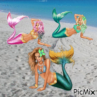 Mermaids animeret GIF