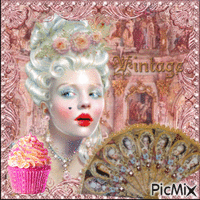 Marie-Antoinette "Let them eat cake" - GIF animé gratuit