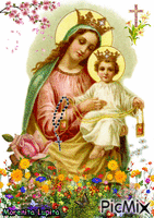 Mary and Jesus - Gratis geanimeerde GIF