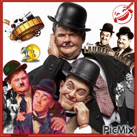 Laurel & Hardy - 免费动画 GIF