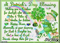 St Patrick's Day Blessing animowany gif