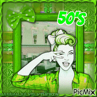 (((Lime Green 50's))) GIF animé