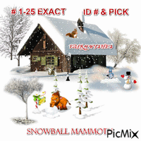 SNOWBALL MAMMOTH - Darmowy animowany GIF
