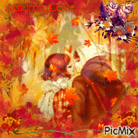 Love in Autumn - Бесплатни анимирани ГИФ