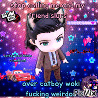 Important message from catboy woki アニメーションGIF