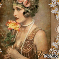 Femme Vintage - Ingyenes animált GIF