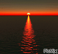 sunset GIF animé
