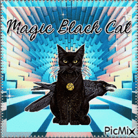 Magic Cat - GIF animasi gratis
