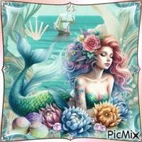 Mermaid - Ilmainen animoitu GIF