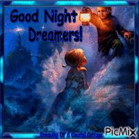 Good Night Dreamers! animasyonlu GIF