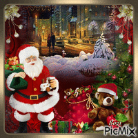 Gifts from Santa Claus... GIF animado
