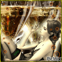 Collection de champagne !!!!! - Free animated GIF