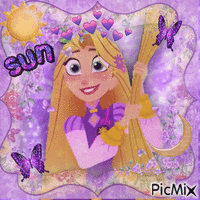 Rapunzel animovaný GIF